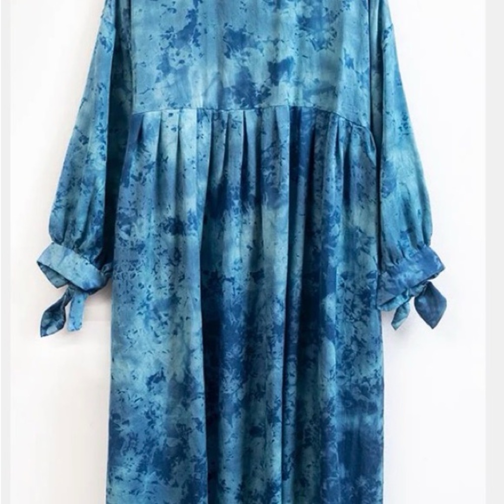 Matta Blue Tie-Dye Midi Dress